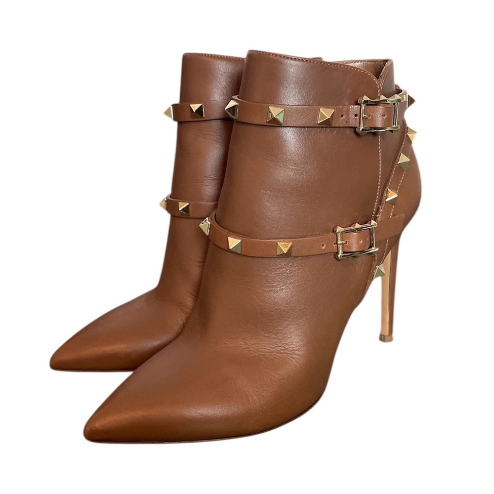 VALENTINO Garavani Rockstud Stiletto Heeled Ankle Boots Booties \\ 37 - Picture 4 of 15